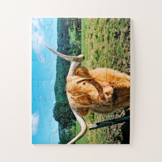Hogeland koe puzzel legpuzzel (Verticaal)