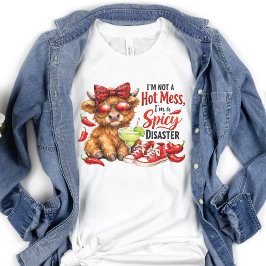 Hogendonk Koe Hot Mess Grappig Humoristisch Sarcas T-shirt