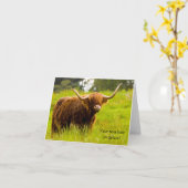 Hogendonkkaart met Highland Rund Kaart (Gele Bloem)