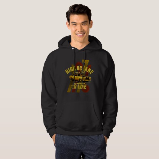Hogeoctaanspierwagen westkust hoodie (Voorkant volledig)