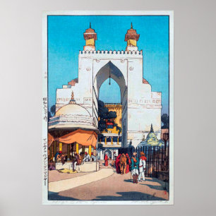 Hogepoort in Ajmer Sharif Dargah, Hiroshi Yoshida Poster
