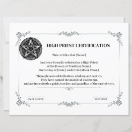 Hogepriestercertificering