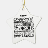 Hoger 2013 - (Personaliseren) - Mirror Orna opnieu Keramisch Ornament (Links)