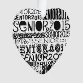 Hoger 2015 Hart - Mirror-versiering opnieuw bekijk Ornament (voorkant)