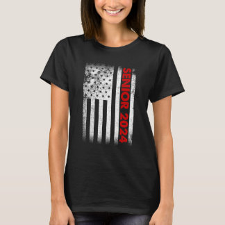Hoger 2024 Amerikaanse vlag Amerikaanse Afstuderen T-shirt