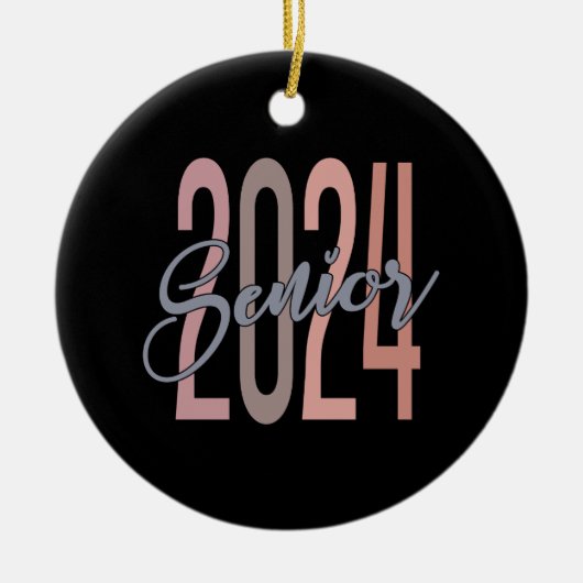 Hoger 2024 keramisch ornament (Voorkant)