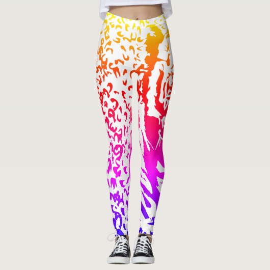 Hoger afdrukken leggings (Voorkant)