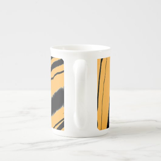 Hoger afdrukken porselein kop (Achterkant)