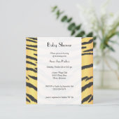 Hoger afdrukken, tijgerstrips, Oerwoud, Baby showe Kaart (Staand voorkant)