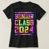 Hoger Afstuderen van 2024, klasse 2024 Senior Stro T-shirt (Design voorkant)