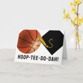 Hoger Afstuderen van Basketball Kaart (Gele Bloem)