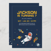 Hoger astronaut buitenruimtescheidingsas Kinderen  Kaart (Voorkant / Achterkant)