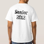 Hoger beeldscherm van 2012 (zwart) aan persoonlijk t-shirt (Achterkant)