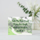 Hoger briefkaart Motivatie (Staand voorkant)