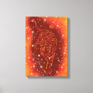Hoger canvas afdrukken op Galaxy Sterrennacht