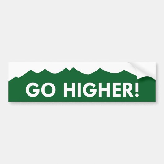 Hoger! Colorado Mountain Bumpersticker (Voorkant)