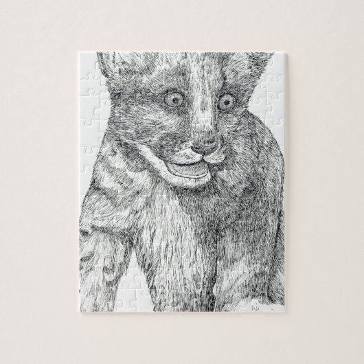 Hoger Cub-pen en -inkt Legpuzzel (Verticaal)