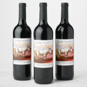 Hoger dan een berg geit wijn etiketten (Flessen)