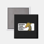 Hoger dan giraffe  magneet (Voorkant / Achterkant)