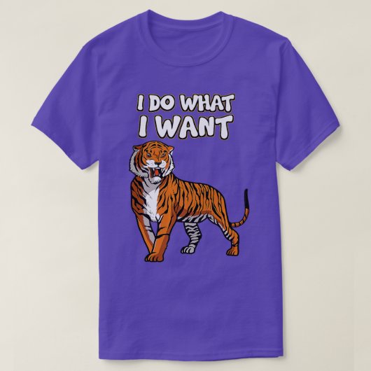 Hoger dierlijk wild Ik doe wat ik wil PR T-shirt (Design voorkant)