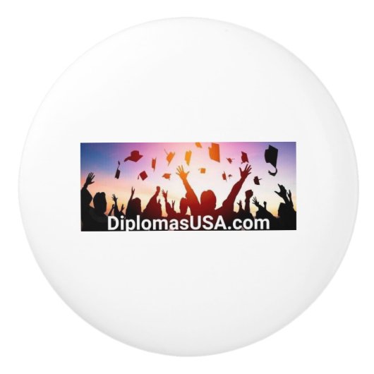 hoger diploma Nieuwe Keramische Knop (Voorkant)