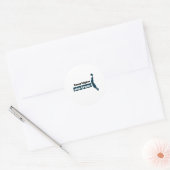 Hoger doel springen Truer Ronde Sticker (Envelop)