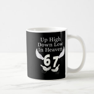Hoger en Lager In de Hemel 67 Handen Meme 6 7 Grap Koffiemok