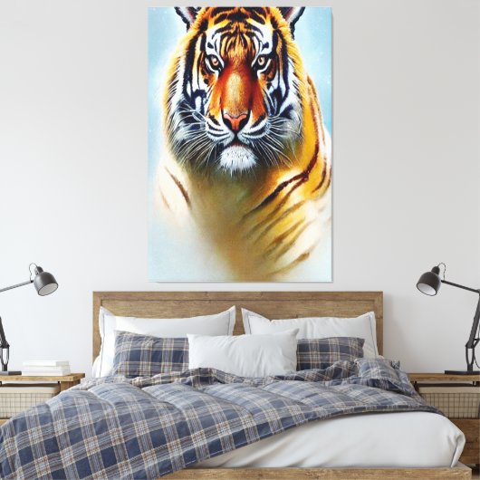 Hoger gezichtsschilderij - Opvallend natuurschilde Canvas Afdruk (Insitu (Slaapkamer))