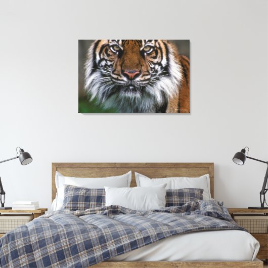 Hoger hoofd en gezicht canvas afdruk (Insitu (Slaapkamer))