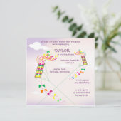 Hoger - Kites-verjaardagsuitnodigingen - 6 Kaart (Staand voorkant)