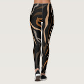 Hoger kleurenpatroon Dierlijk Leggings (Achterkant)