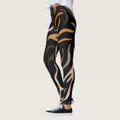 Hoger kleurenpatroon Dierlijk Leggings (Links)