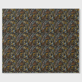 Hoger kleurenpatroondier cadeaupapier (Vlak)