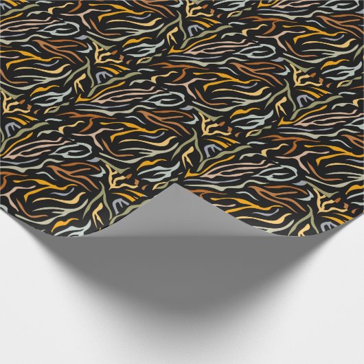 Hoger kleurenpatroondier cadeaupapier (Hoek)