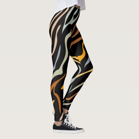 Hoger kleurenpatroondier leggings (Rechts)