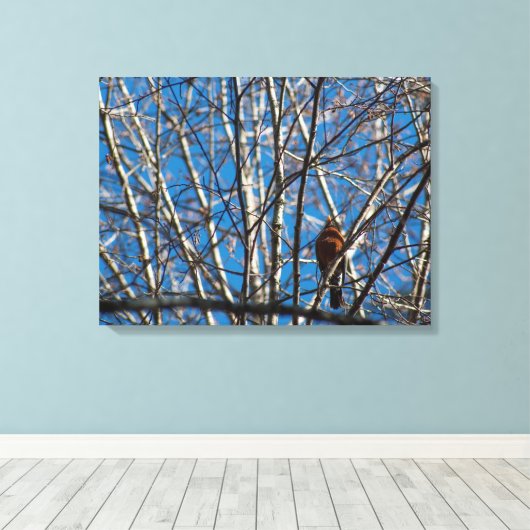 Hoger omhoog canvas afdruk (Insitu (Houten vloer))