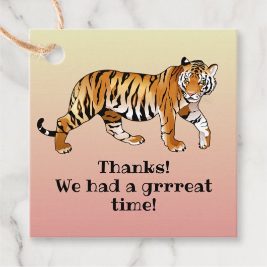 Hoger ontwerp bedankjes labels (Voorkant)