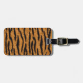 Hoger ontwerp van huidafdruk, tijgerstrempatroon bagagelabel (Voorkant horizontaal)