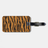 Hoger ontwerp van huidafdruk, tijgerstrempatroon bagagelabel (Achterkant horizontaal)