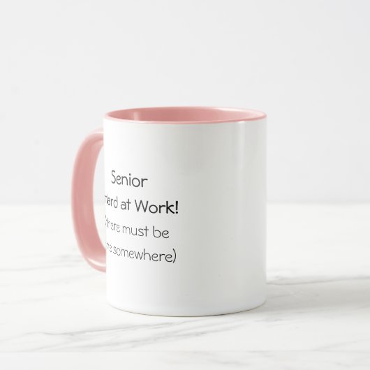 Hoger op het werk Funny Quote Coffee Mok (Voorkant links)