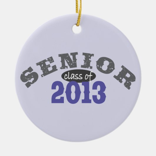 Hoger Paars 2013 Keramisch Ornament (Voorkant)