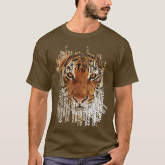 Hoger portret op etnische stammenstructuur t-shirt