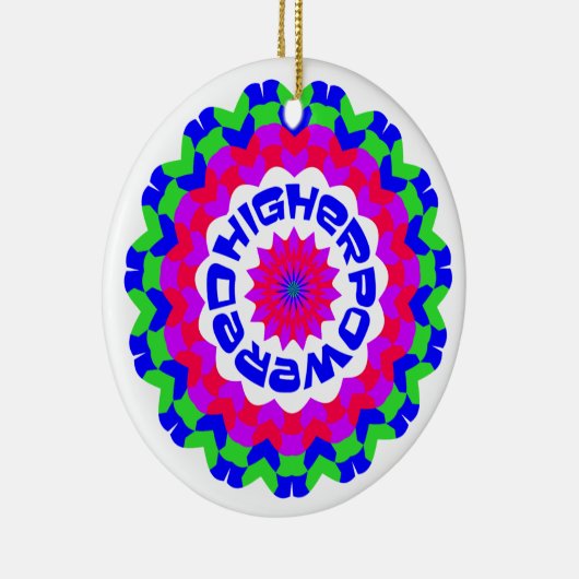 Hoger Spiritueel Quote Kaleidoscope-ontwerp Keramisch Ornament (Rechts)