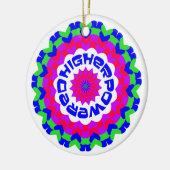 Hoger Spiritueel Quote Kaleidoscope-ontwerp Keramisch Ornament (Links)