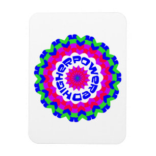 Hoger Spiritueel Quote Kaleidoscope-ontwerp Magneet