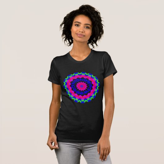 Hoger Spiritueel Quote Kaleidoscope-ontwerp T-shirt (Voorkant volledig)