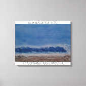 Hoger surf van de rode vlag canvas afdruk (Voorkant)