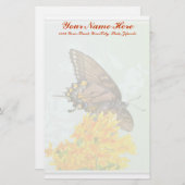 Hoger Swallowtail Butterfly (Papilio glaucas) Item Briefpapier (Voorkant / Achterkant)
