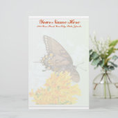 Hoger Swallowtail Butterfly (Papilio glaucas) Item Briefpapier (Staand voorkant)