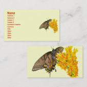 Hoger Swallowtail Butterfly (Papilio glaucas) Item Visitekaartje (Voorkant / Achterkant)